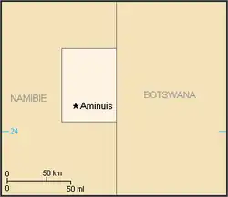 Map of the Bantustan