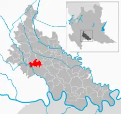 Location of Villanova del Sillaro