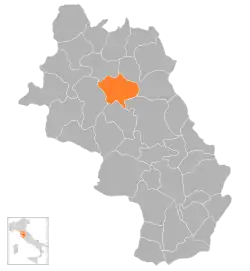 Location of Siena