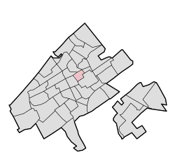 Location of Zeeheldenkwartier in The Hague