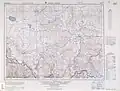 Map including Tingri (labelled as TINGRI DZONG) (1954)