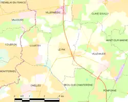 Location of Le Pin