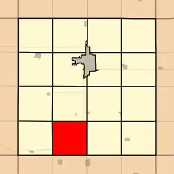 Location in Clay County