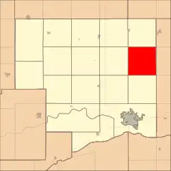 Location in Platte County