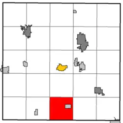 Location of Dallas, within Barron County, Wisconsin