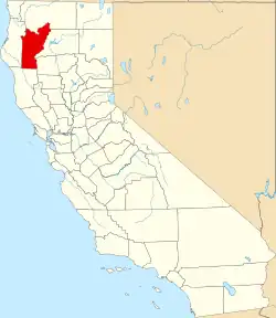 Location in California