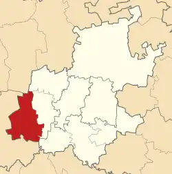 Location of Merafong City Local Municipality within Gauteng