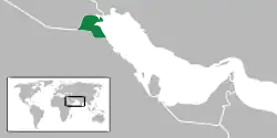 Location of Ba'athist Kuwait