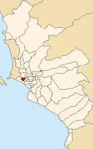Location in Lima Province