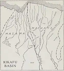 Map of Machame Kingdom and Masama c1890s