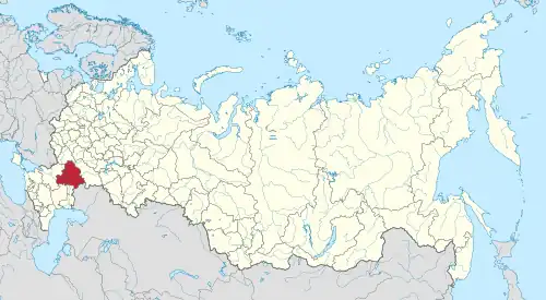 Location of Volgograd Oblast