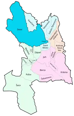 Location of Košice-North