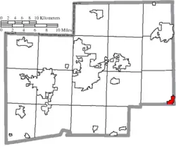 Location of Minerva in Stark County, Ohio