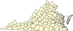 Location of Covington, Virginia