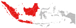 Location of Western Indonesia