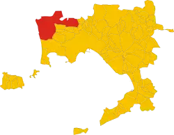 Location of Giugliano in Campania