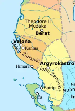 Principality of Vlorë in 1410