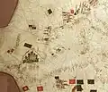Western portion of 1449 Vallseca chart (Arch. Stat., Florence)