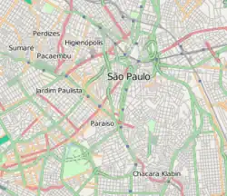 Location of Central Zone of São Paulo