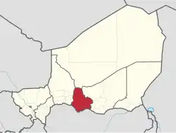 Location within Niger