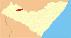 Location of Maravilha in Alagoas