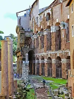 The arcade wall exposed