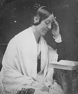 Detail of the only known daguerreotype of Fuller (1846)