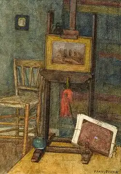 Workshop corner signed 'Fanny Psicha'