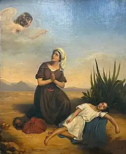 Hagar and Ishmael in the Desert by Marie-Ernestine Serret