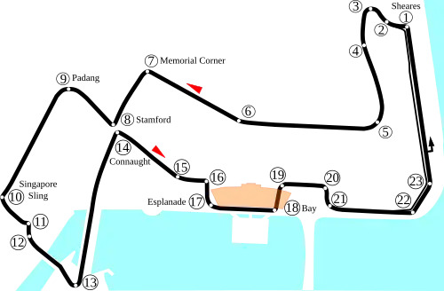 Revised circuit with re-profiled turns 16–17 (2018–2022)