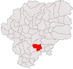 Location in Bistrița-Năsăud County