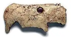 Mariupol Bull Figurine, 6000 BC, looted during the Siege of Mariupol in 2022