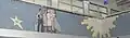 Detail of Arnautoff's mural for the Mariupol International Airport