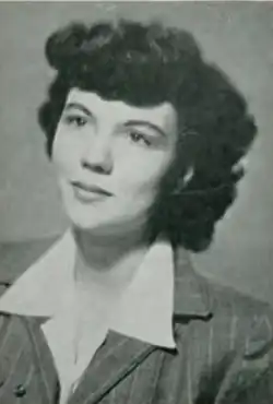 Black and white portrait of Marjorie Finlay