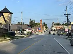 Downtown area in Markdale (2025)