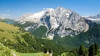 Gran Vernel with Marmolada behind