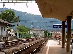 Melano village train station