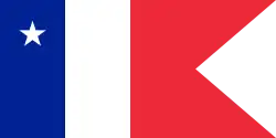 Jack of a capitaine de vaisseau commanding a division