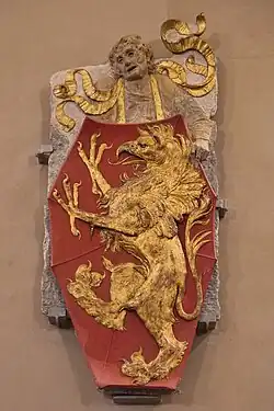 Coat of arms of the Martelli family, c. 1455, attributed, Bargello, Florence