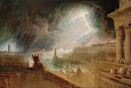 The Seventh Plague of Egypt (1823). Oil on canvas, 144.1 x 214&nbsp;cm. Museum of Fine Arts, Boston