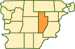 Location of Mártires Department