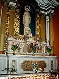 Blessed Virgin Mary in St Mary's Cathedral, Dublin (Primate of Ireland) with a star circle halo.