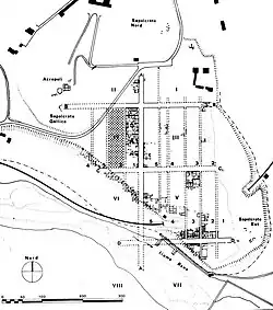 Map of the Etruscan site