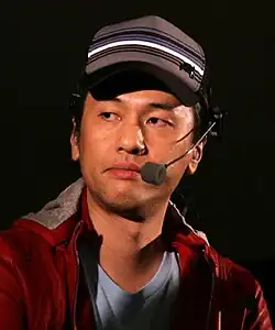 Masaya Matsuura giving the BAFTA Vision keynote at the Gamecity festival in Nottingham, United Kingdom.