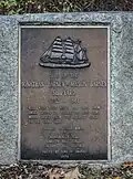 Closeup of the plaque