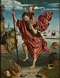 St. Christopher carrying the Christ Child by the Master of the Legend of the Magdalen, 1510s