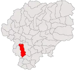 Location in Bistrița-Năsăud County