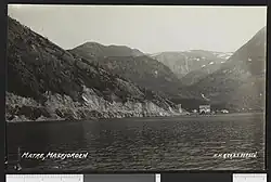 Historic view of the village, seen from the fjord