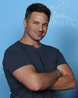A photograph of Matt Lanter taken in 2024.