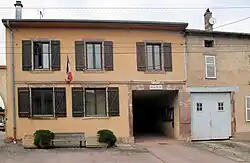 The town hall in Mattexey